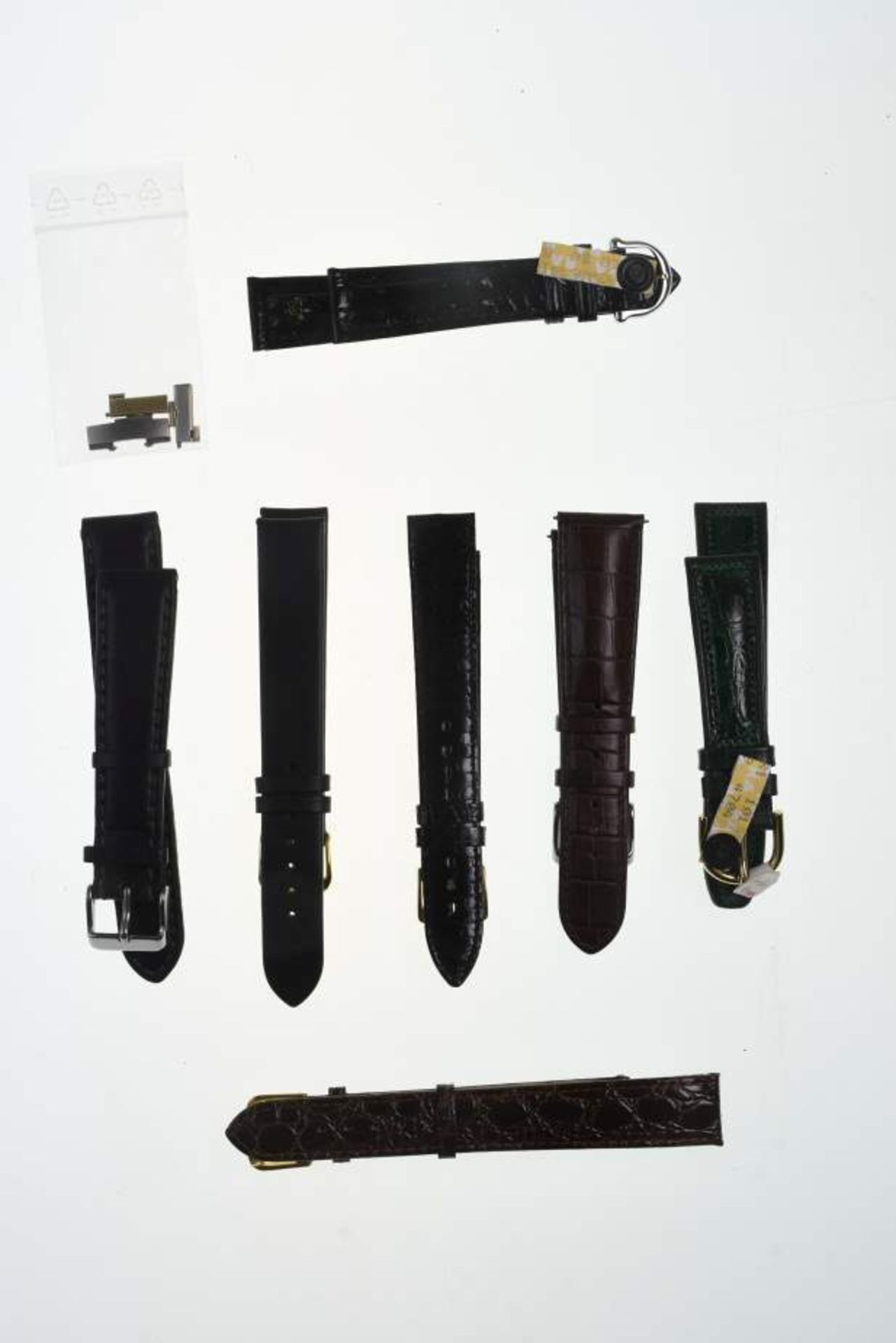 Sammlung verschiedener Ersatz-Armbänder. Die meisten mit Dornschließe, darunter Maurice Lacroix, - Bild 5 aus 8