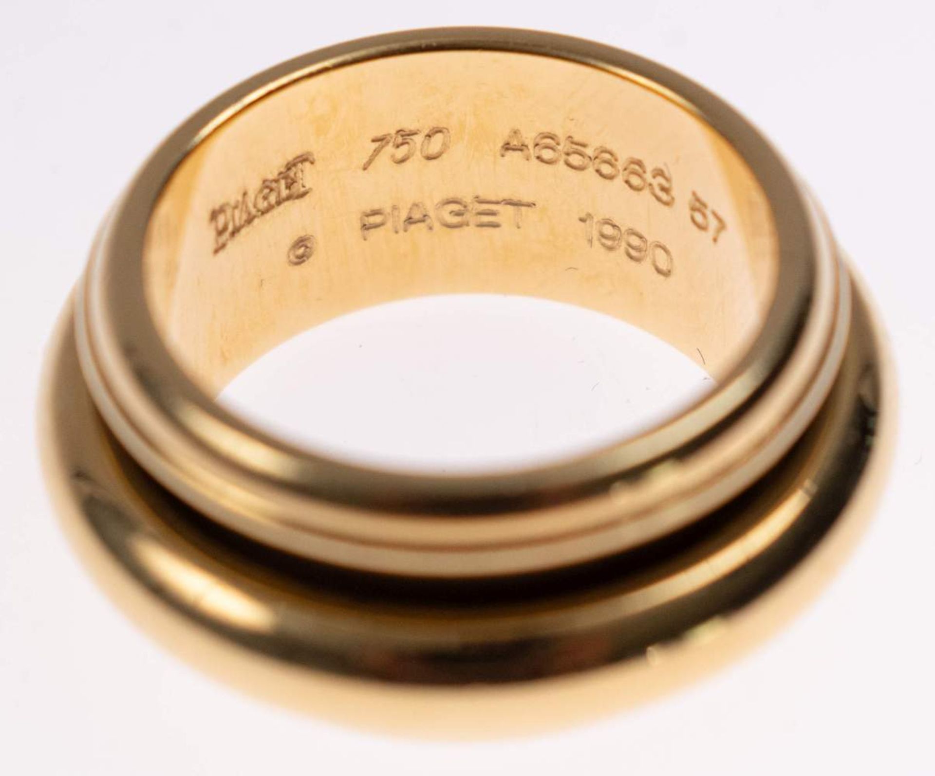 Bandring "Piaget ", 750 Gold, Ref. Nr. A65663, RW 57, ca. 20,41g. - Bild 7 aus 8