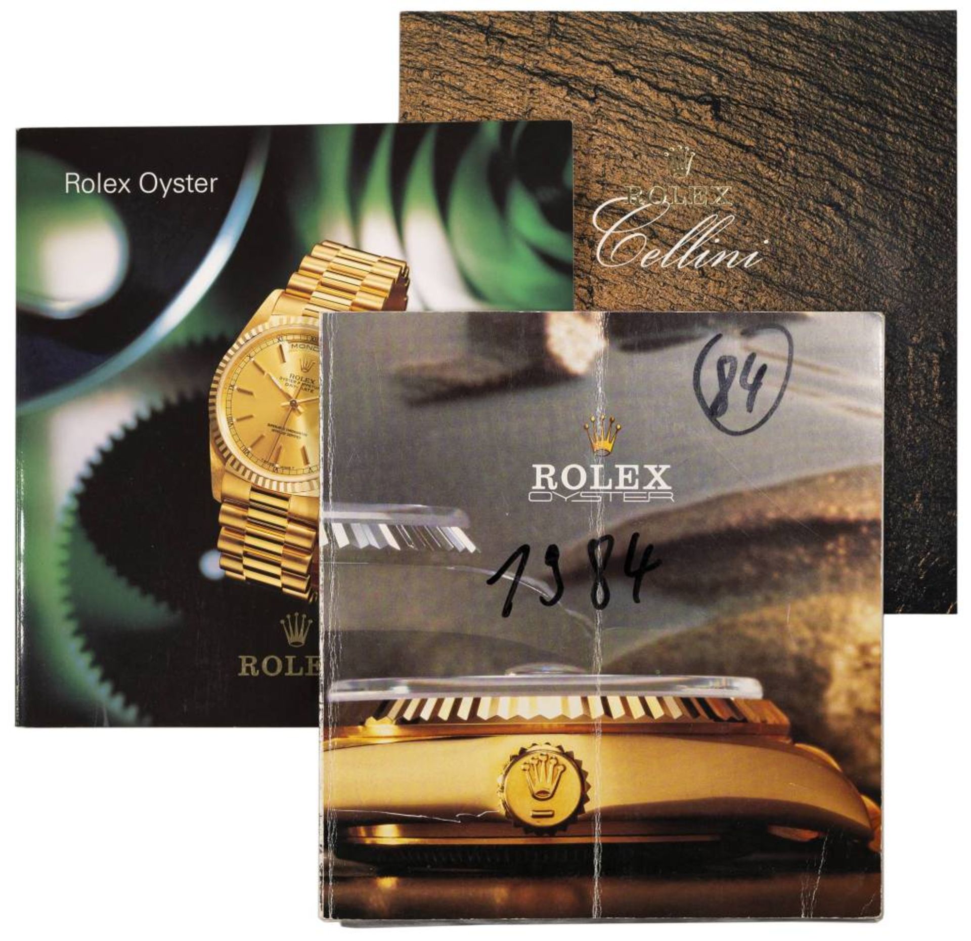 ROLEX - Prospekte und weitere, dabei Rolex-Oyster 1984,1998 und Rolex-Cellini 1998, je inkl. - Bild 2 aus 4