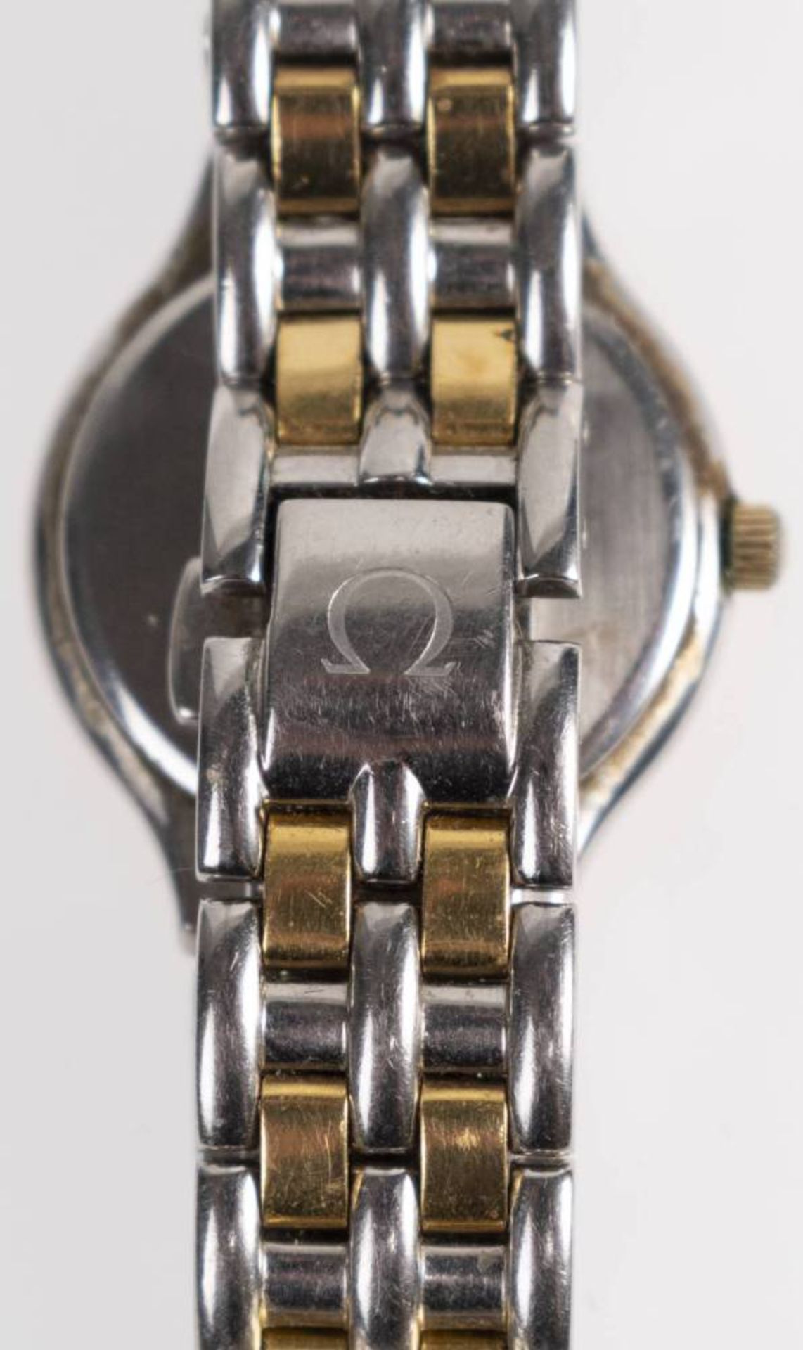 Omega DeVille Yin Yang Damen Armbanduhr. Ca. 23,5mm, Edelstahl, Quarz. Emailliertes Ziffernblatt mit - Bild 8 aus 8