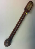 Thomas Rubergall Coventry street London, stick barometer within oak casement