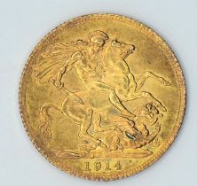 George V 1914 full sovereign 