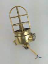 Solid brass maritime light pendant.  No glass. 