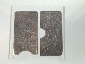 Two silver calling card cases, including: one hallmarked Thomas Hayes, Birmingham 1897; and the othe