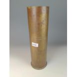 East Falkland May-June 1982  OB 105mm L14/56-L245 Shell case. Height 37cm  