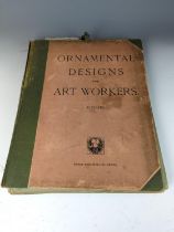 Ornamental Designs for Art Workers. An undated circa 1900 graphic design book from the Art Nouveau p