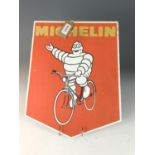 Double sided Michelin sign in metal W35 H42cm