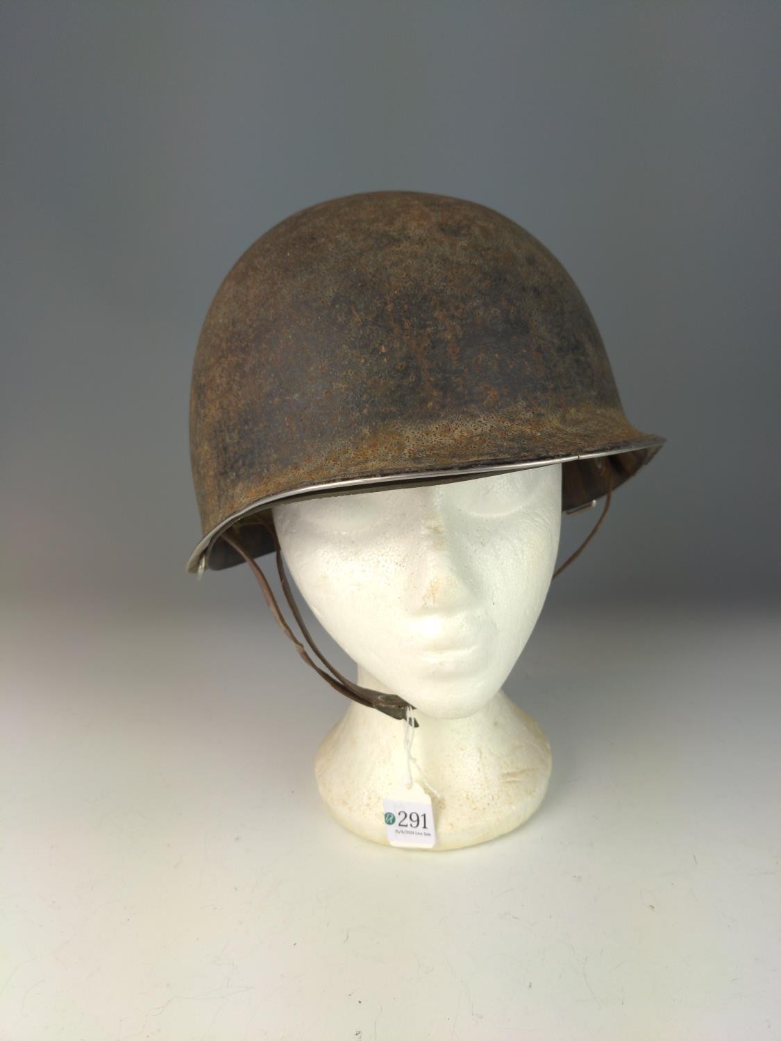 WWII US M1 type helmet.  