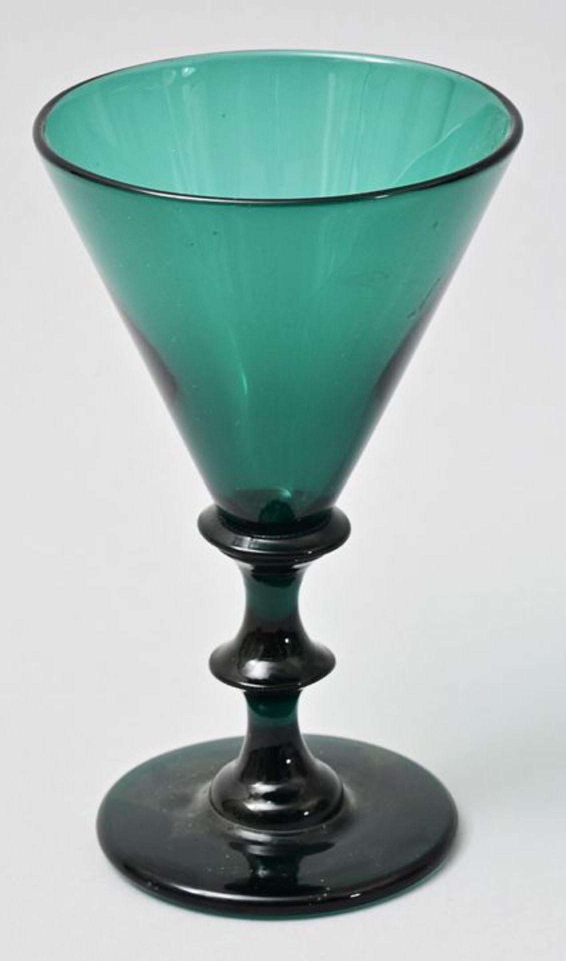 Kelchglas grün/ glass goblet