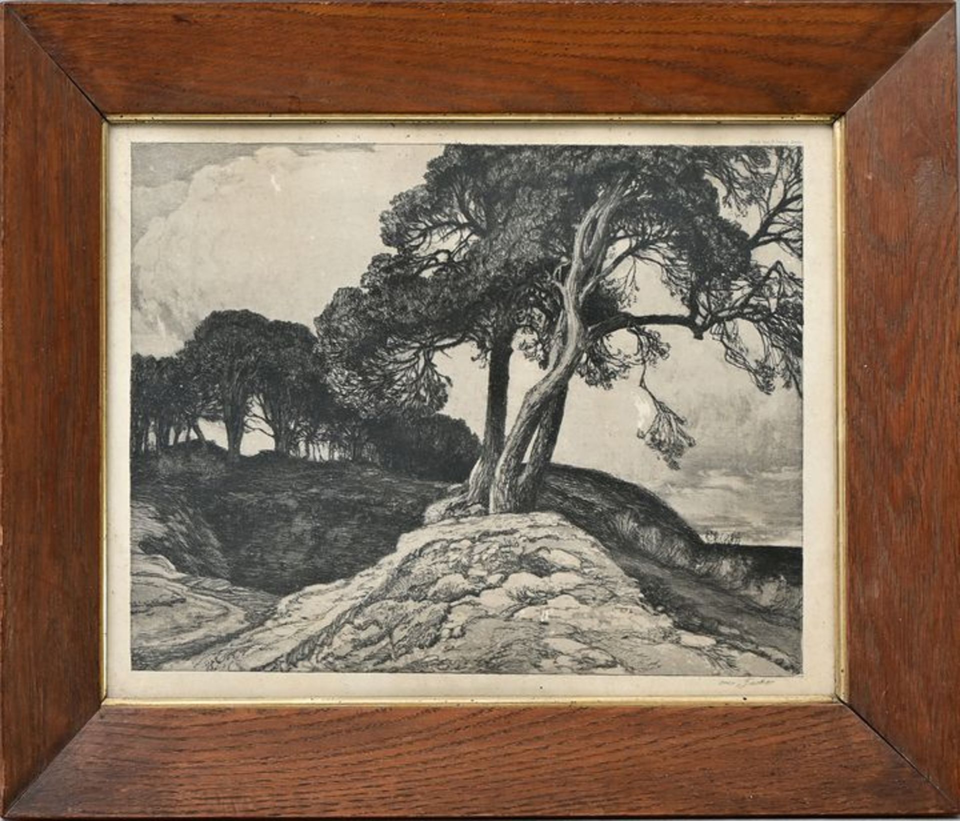 Fischer: Küstenlandschaft/ etching - Image 2 of 5