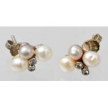 Paar Ohrstecker Perlen/ earrings
