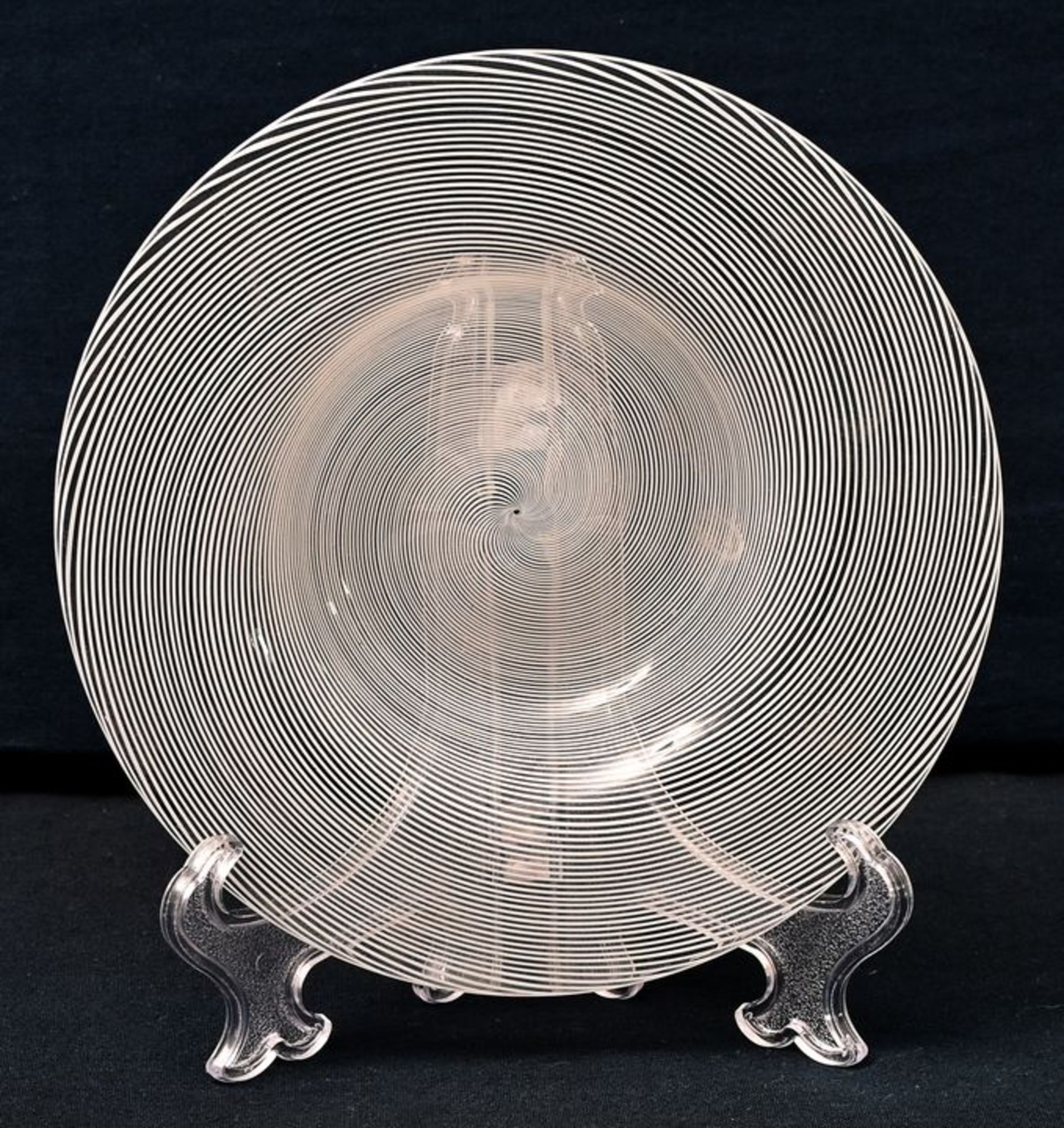 Glastellerchen Fadenglas/ glass plate