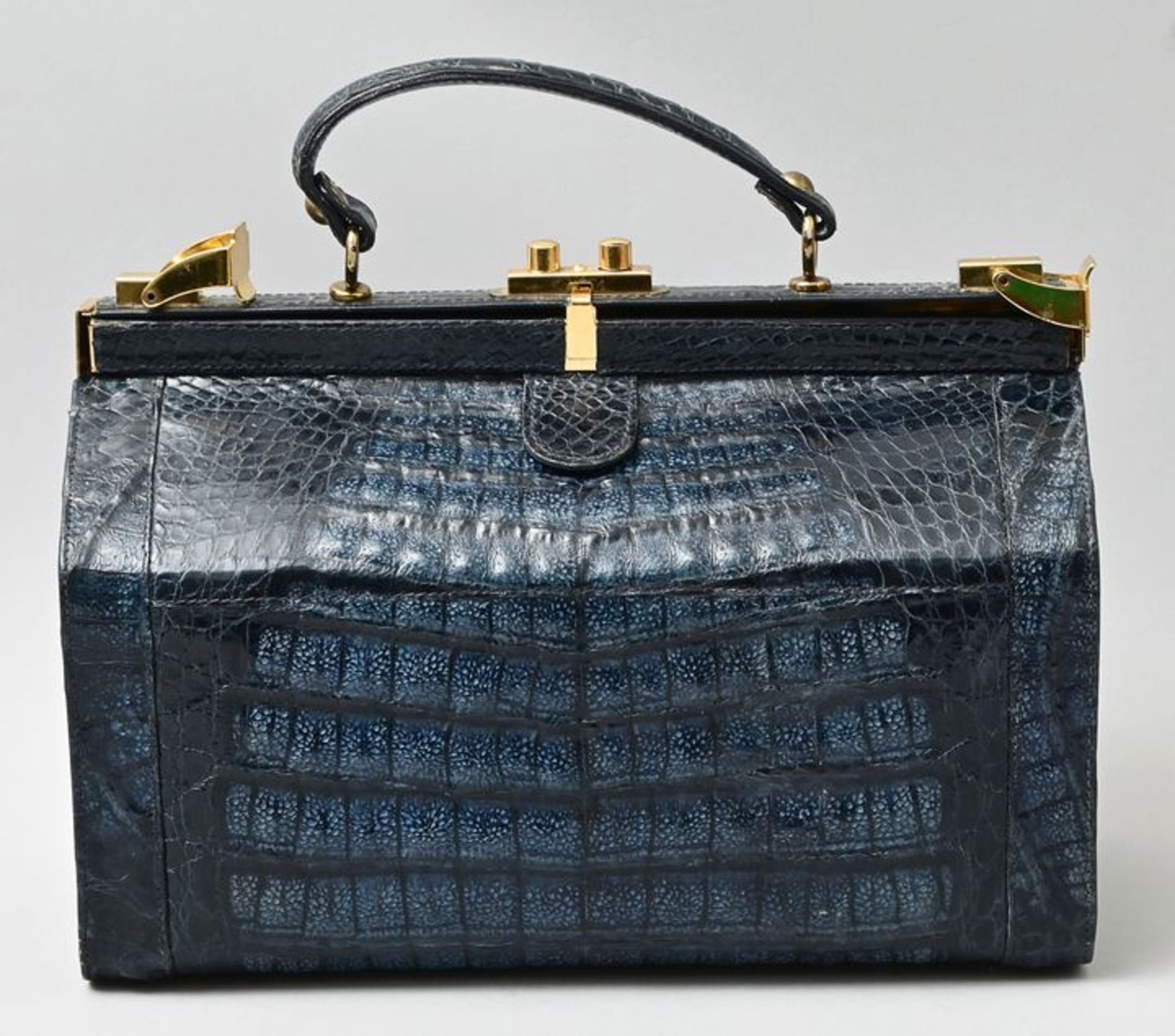 Handtasche Krokoleder, ca. 1960/ 70.