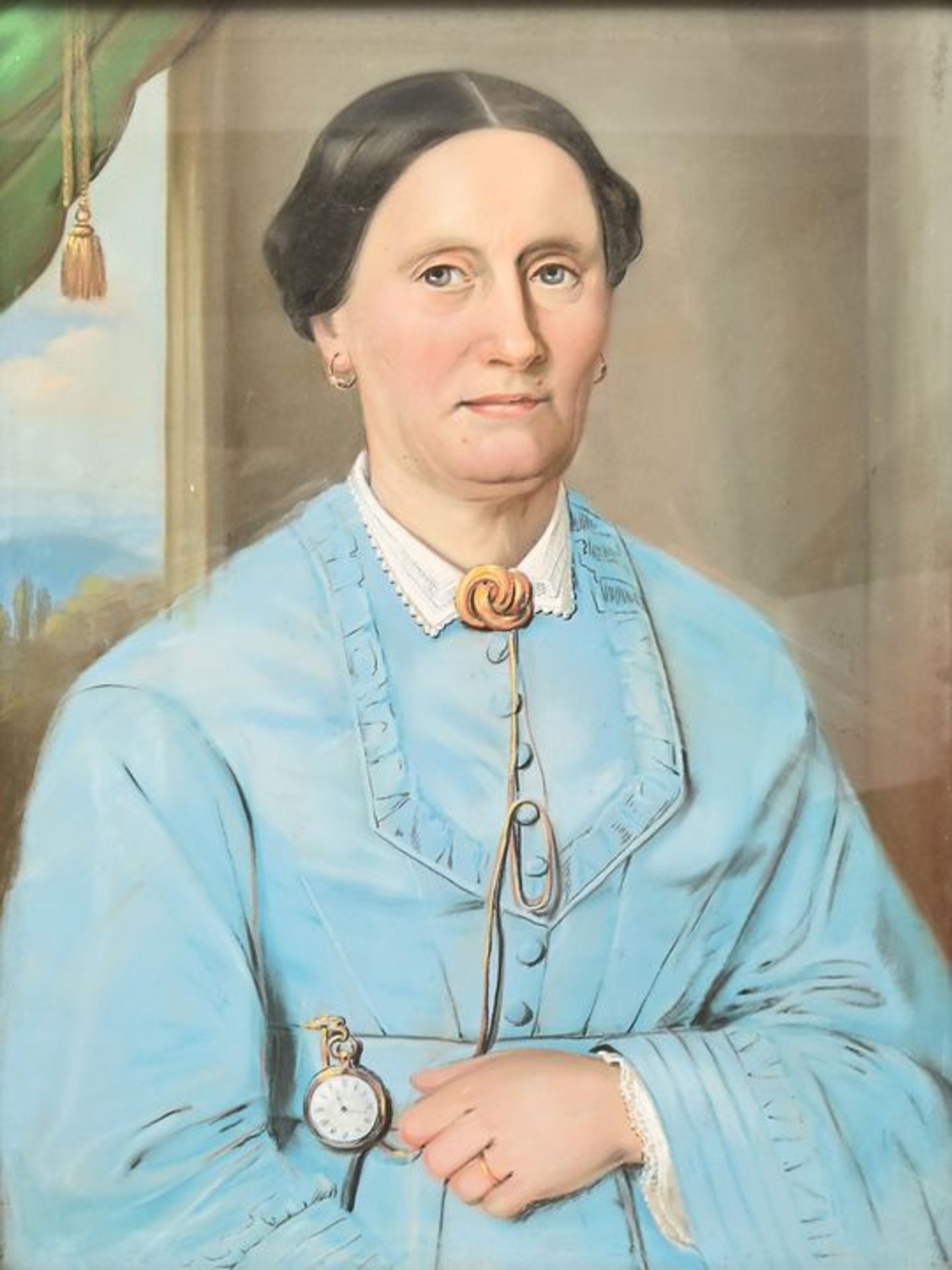Damenportrait, Pastell / Portrait of a Lady, Pastels