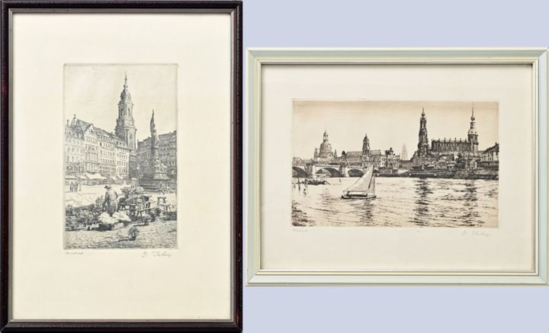 Jahn, G.: Radierungen / Etchings - Image 2 of 3