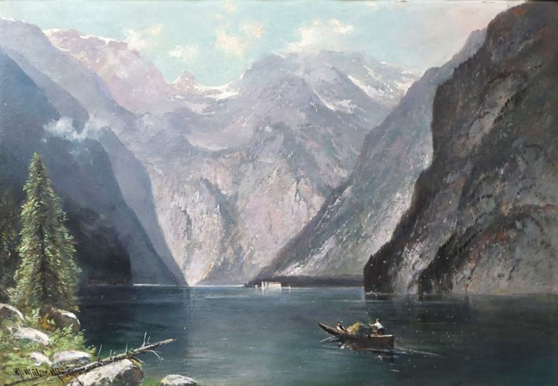 Müller, Moritz: Königsee/ landcape painting