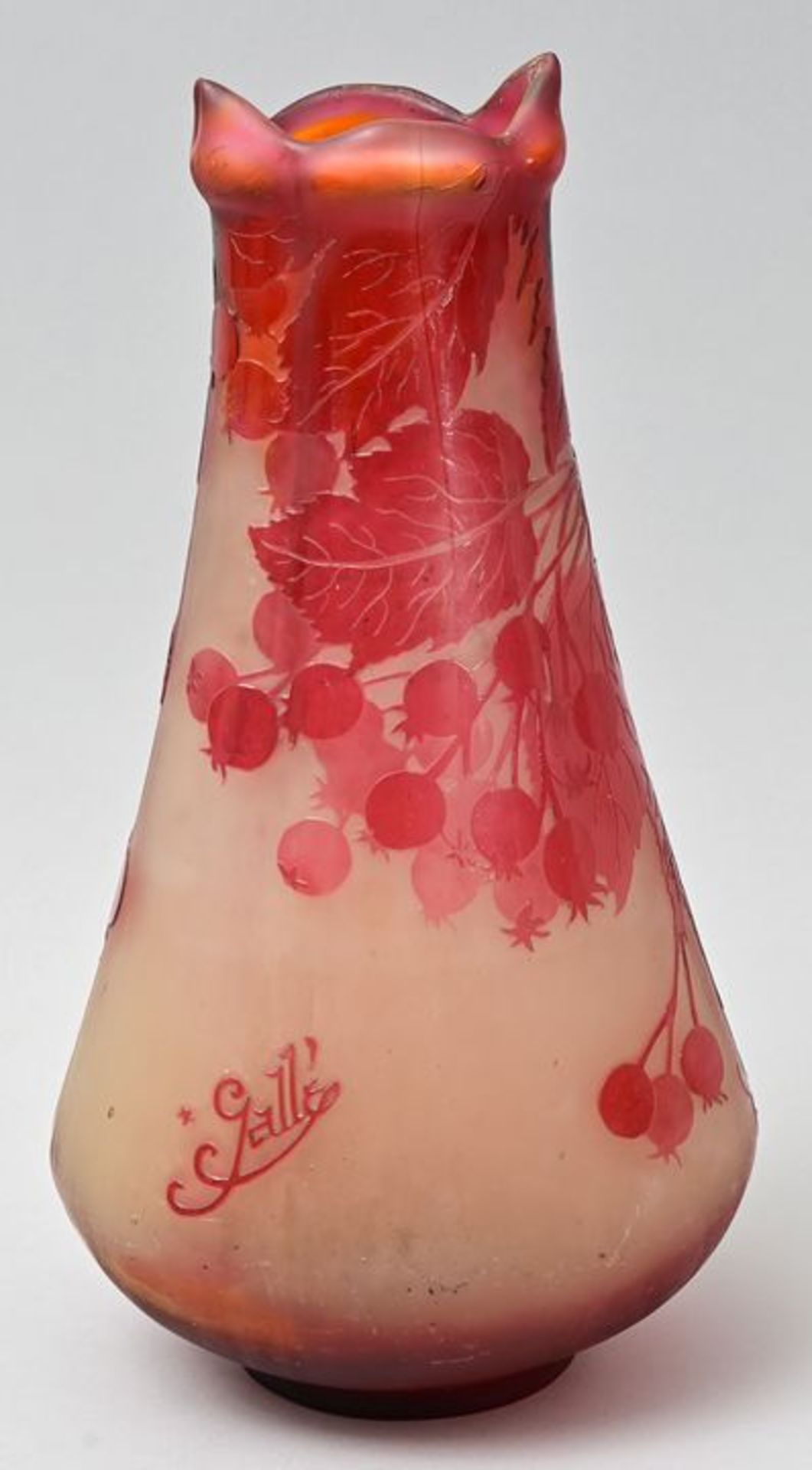 Vase Gallé/ vase - Image 3 of 3
