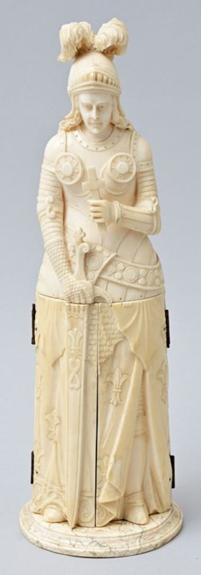 Figur Elfenbein klappbar/ ivory triptych - Image 2 of 5