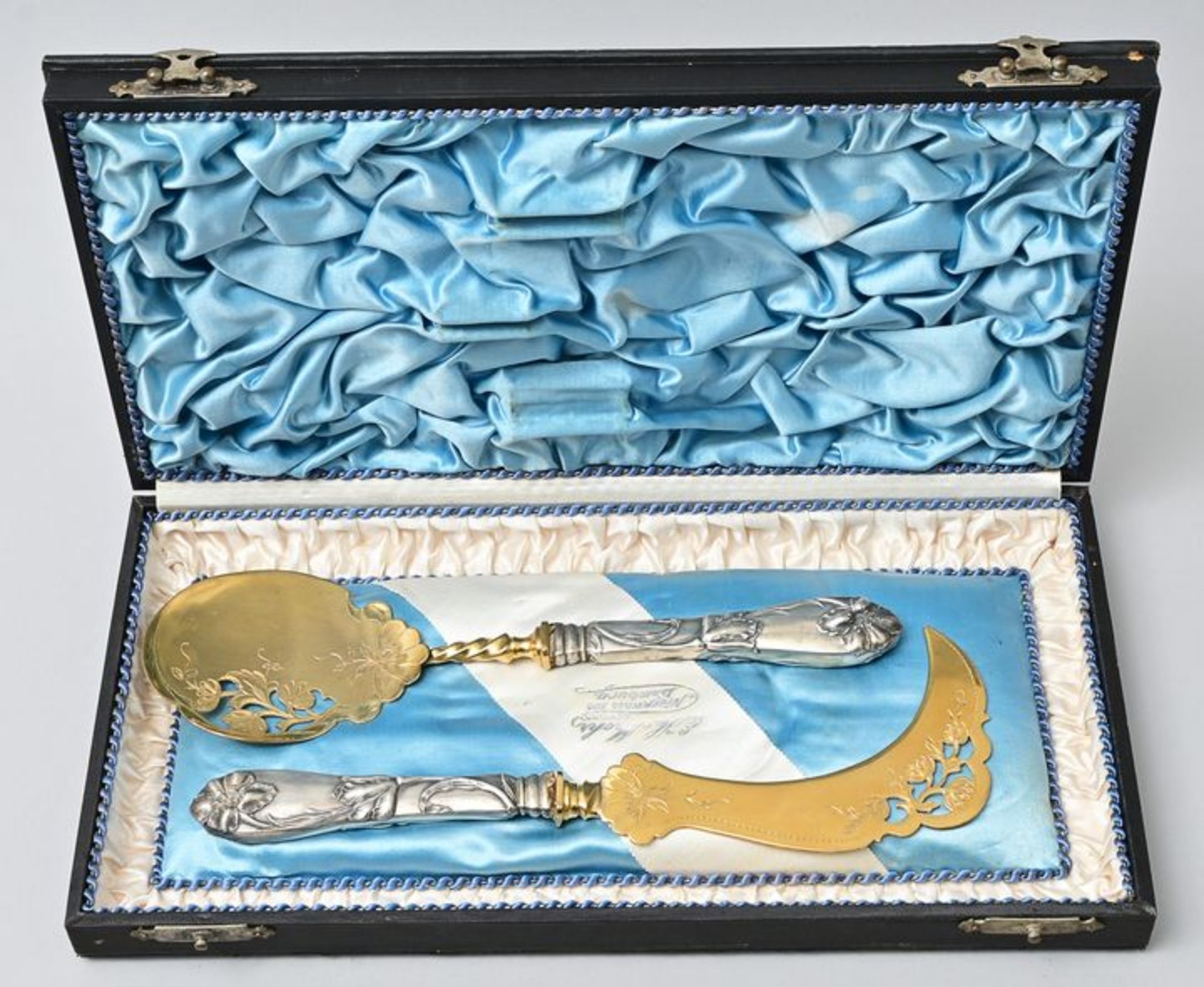 Jugendstil-Eis-Servierbesteck/ art nouveau cutlery - Image 3 of 3