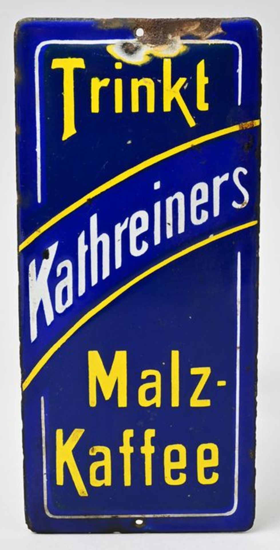 Emailleschild Kathreiners Malz-Kaffee / Enemal sign