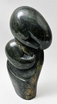 Specksteinskulptur Mutter und Kind/ soapstone sculpture