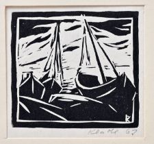 Klatte: Boote/ woodcut