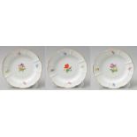 Drei Teller Meissen/ plates