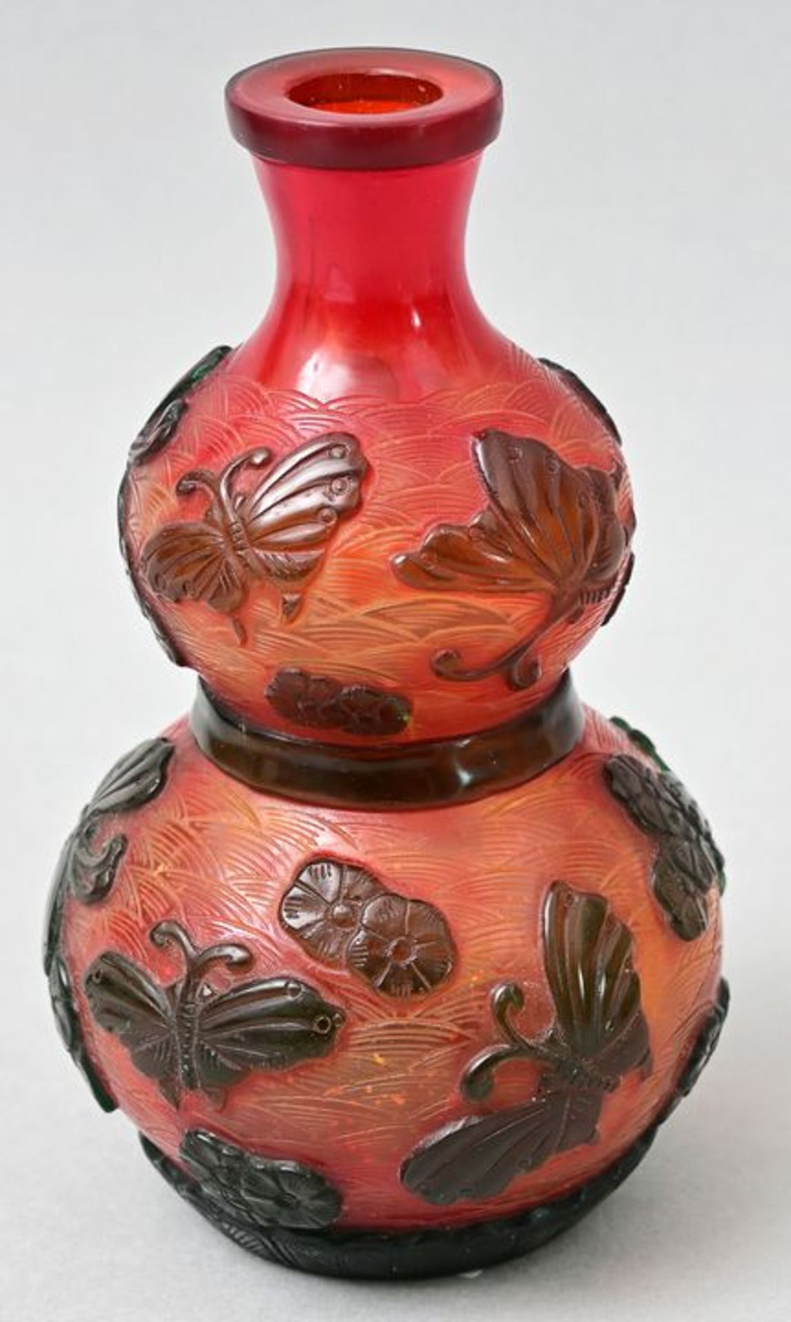 Flaschenvase Peking-Glas/ Peking glass bottle