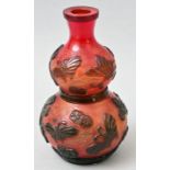 Flaschenvase Peking-Glas/ Peking glass bottle
