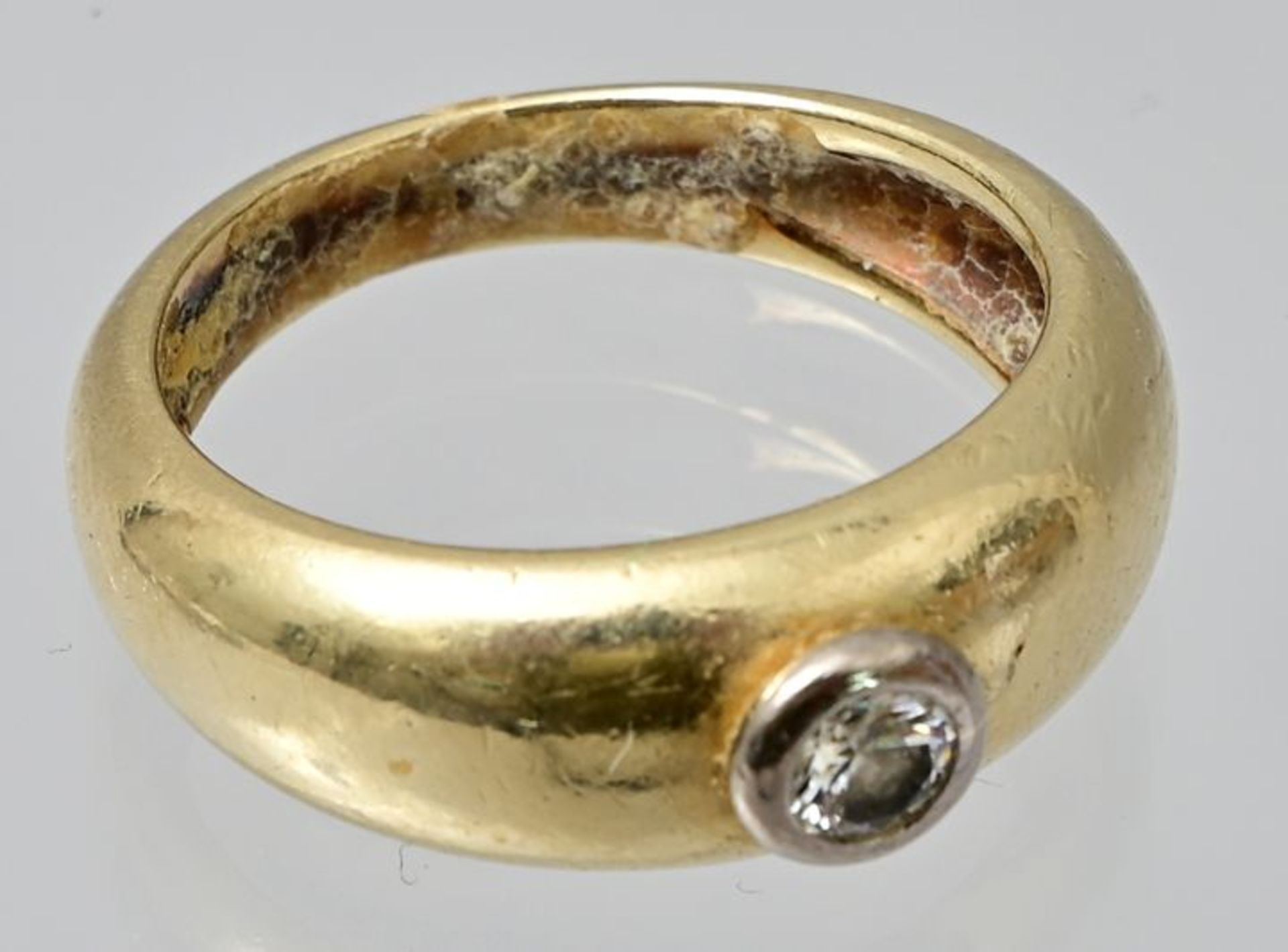 Goldring mit Solitär/ ring with diamond