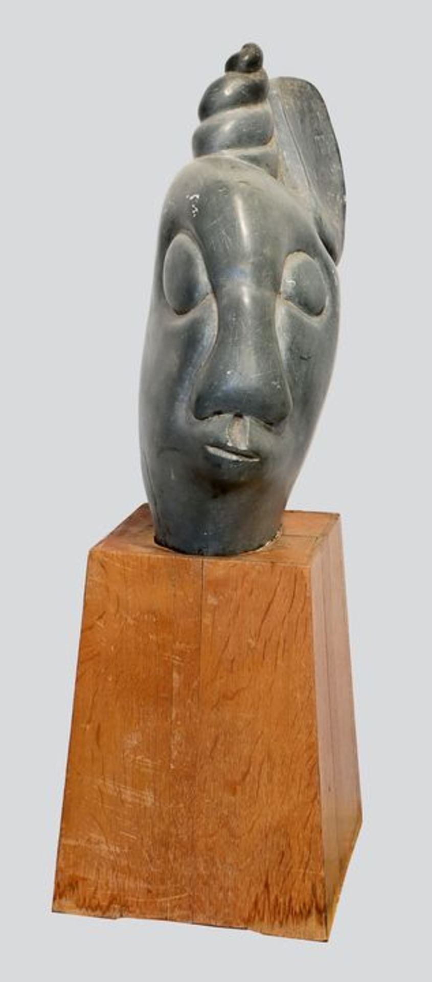 Fanizani: Metamorphischer Kopf/ soapstone sculpture