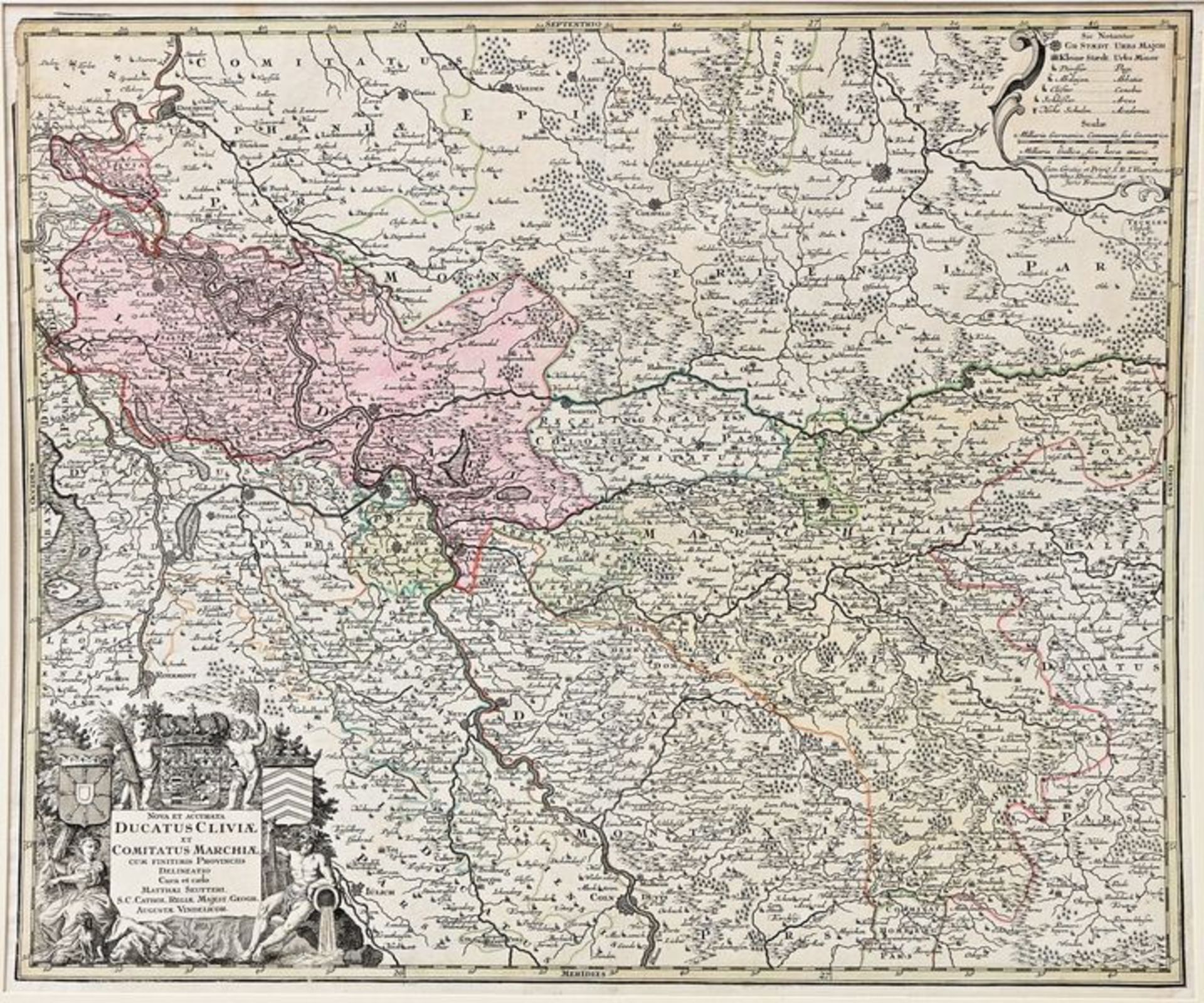 Landkarte, Kleve / Map of Cleve