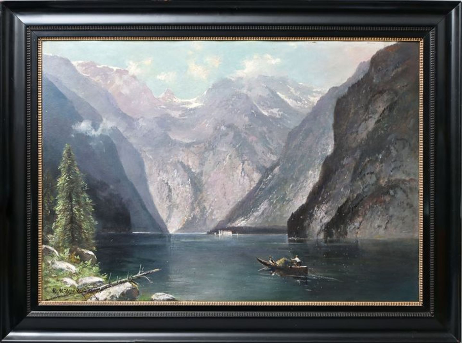 Müller, Moritz: Königsee/ landcape painting - Image 2 of 5