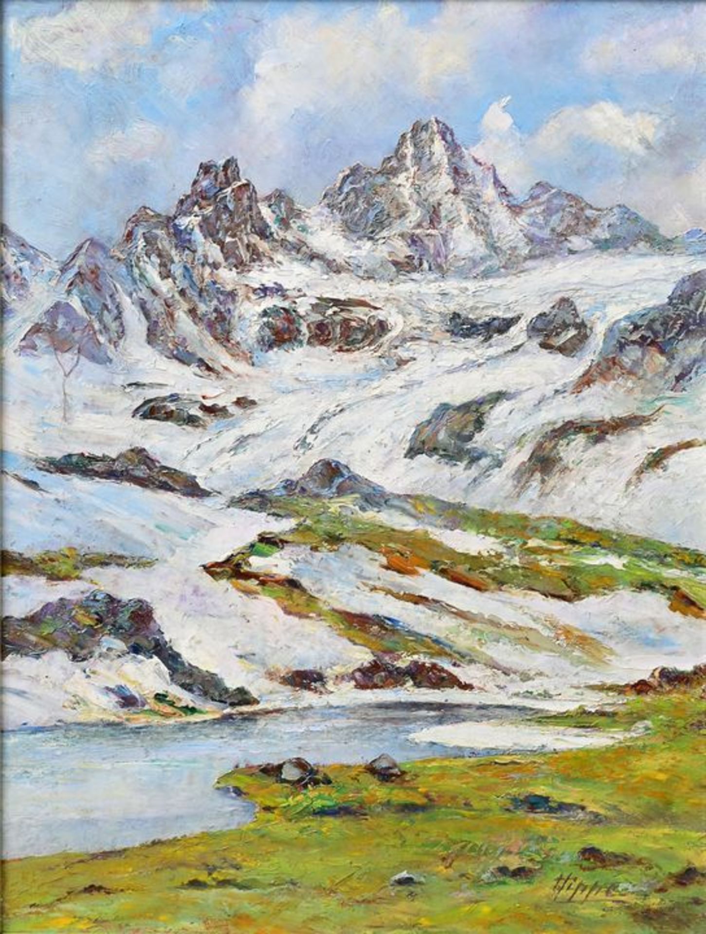Hippe, Alpengletscher / Hippe, Glacier