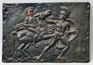 Ofenplatte Gusseisen/ relief plaque