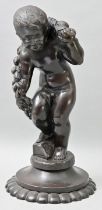 Gartenplastik/ bronze cupid