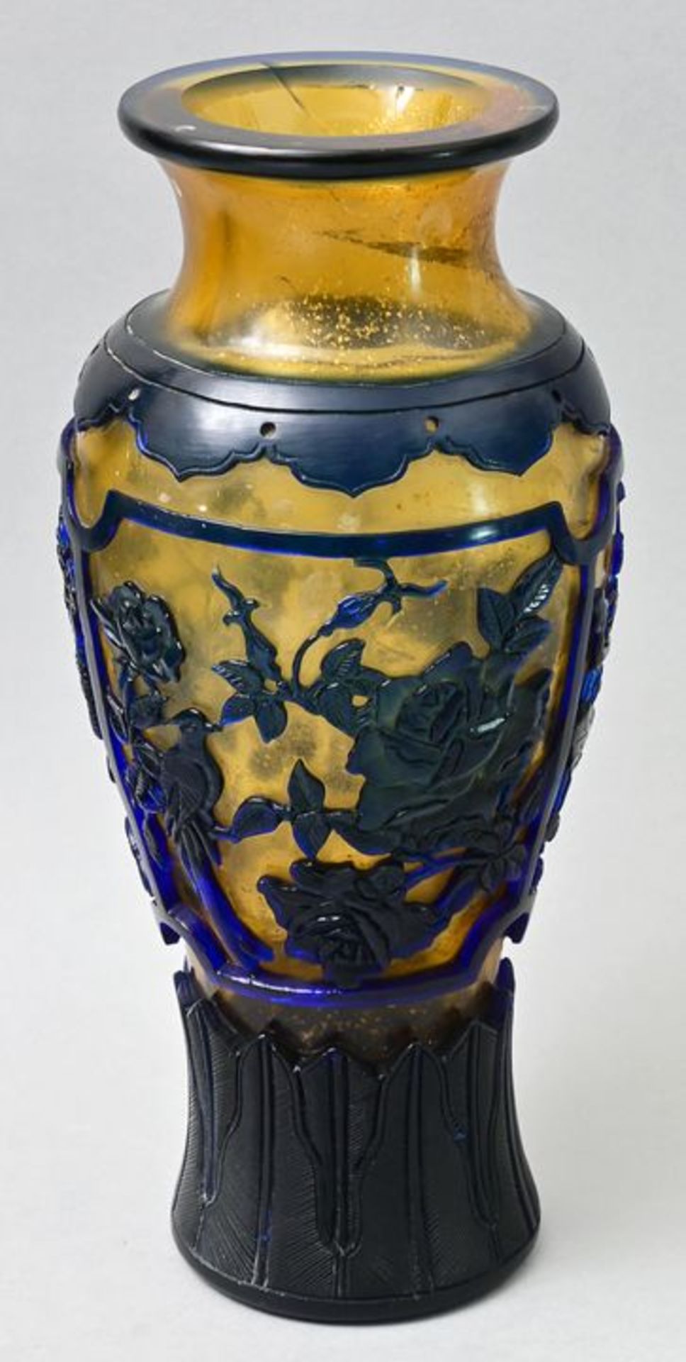 Vase Peking-Glas/ Peking glass vase - Bild 3 aus 8