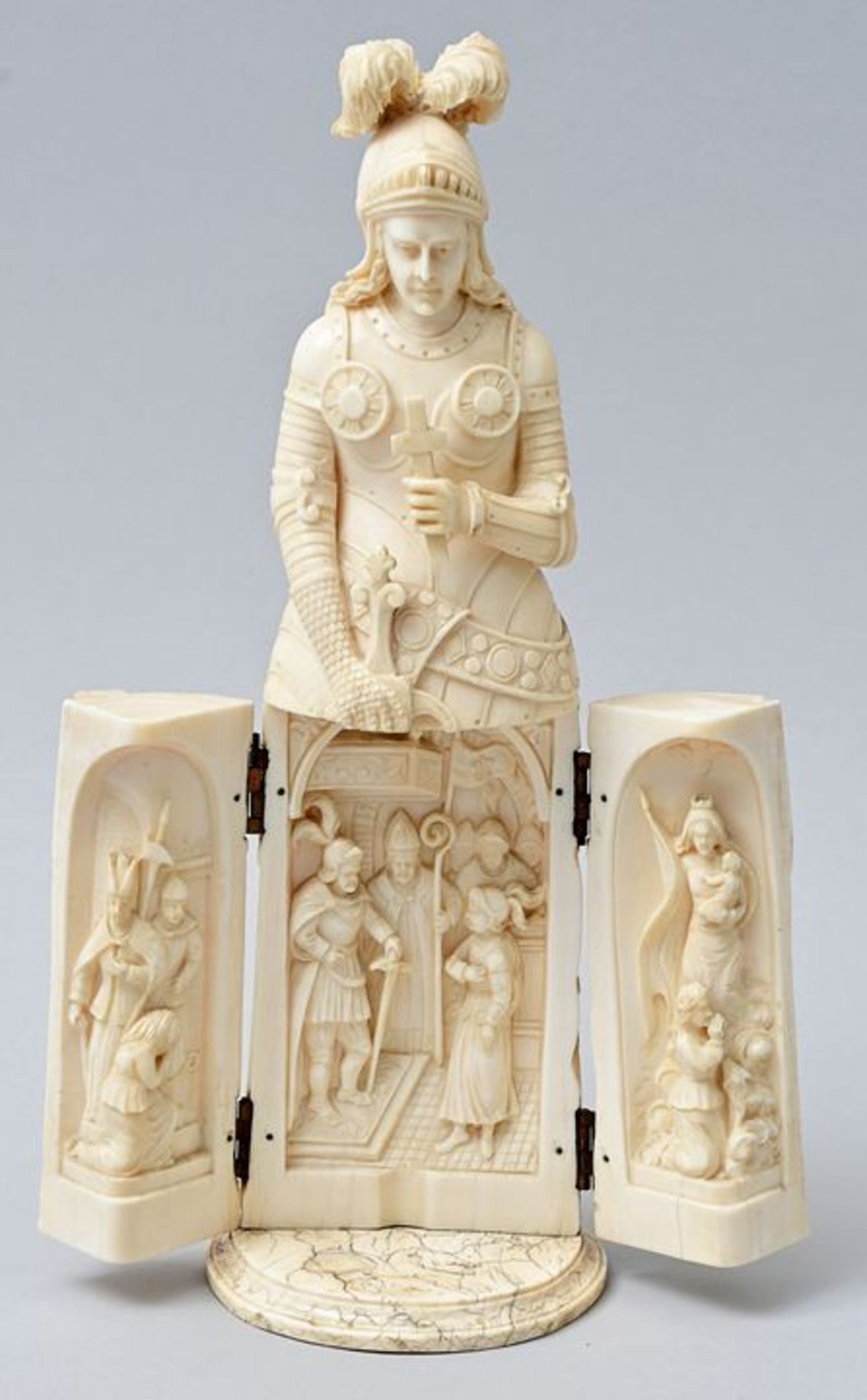 Figur Elfenbein klappbar/ ivory triptych