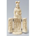 Figur Elfenbein klappbar/ ivory triptych