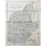 Landkarte Jütland / Map of Denmark