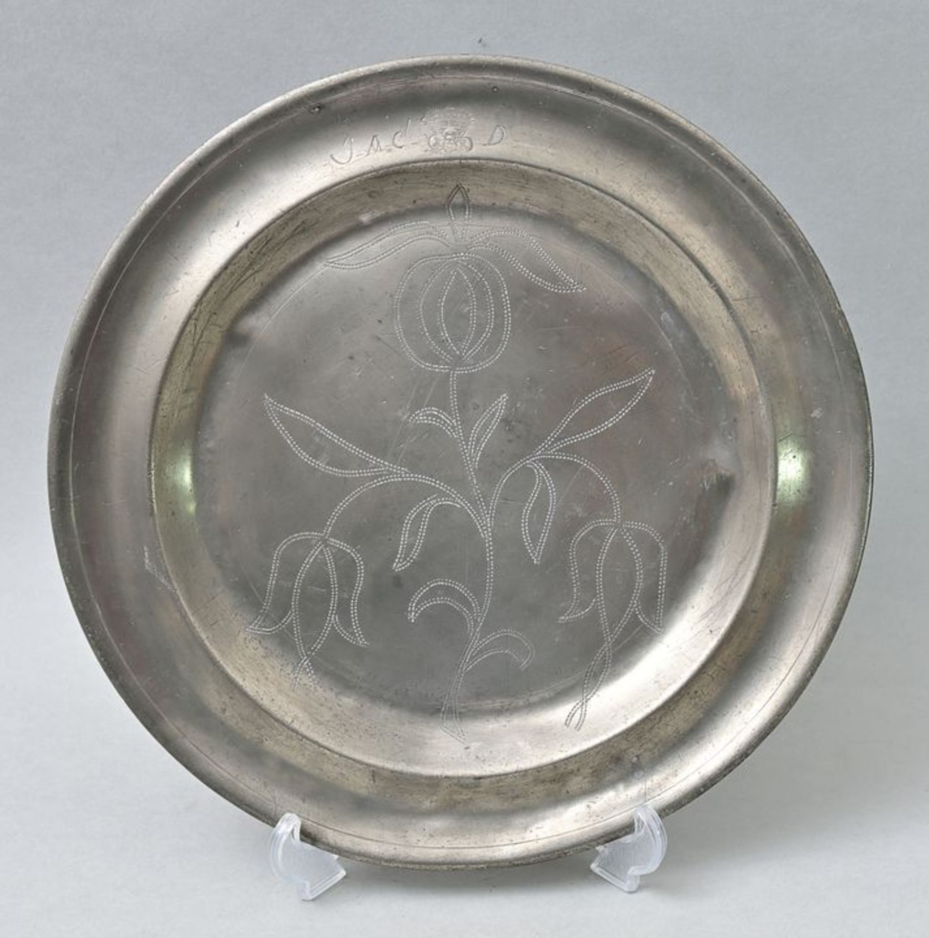 Zinnplatte/ pewter plate/ platter