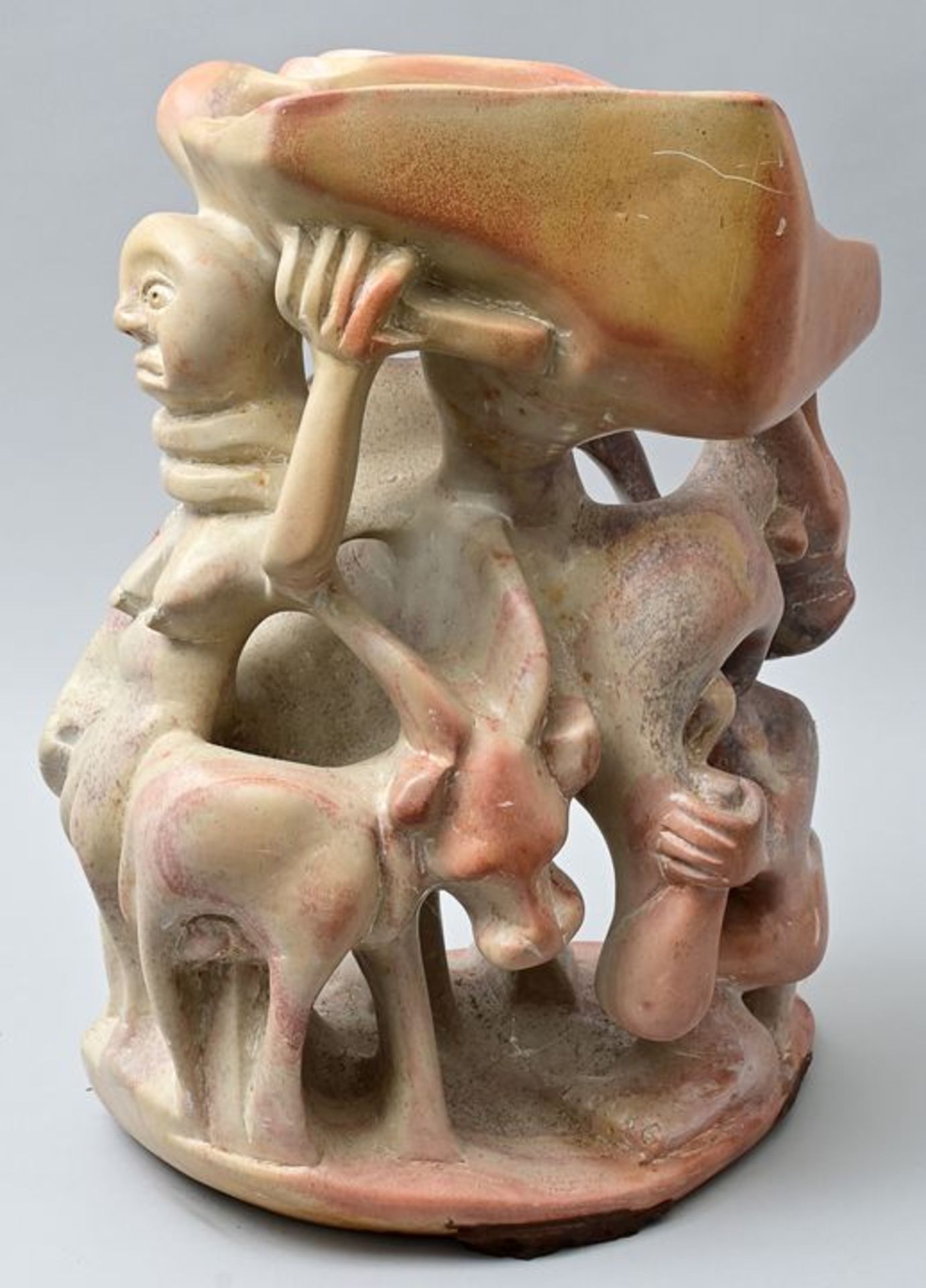 Speckstein-Skulptur/ soapstone carving - Bild 5 aus 5