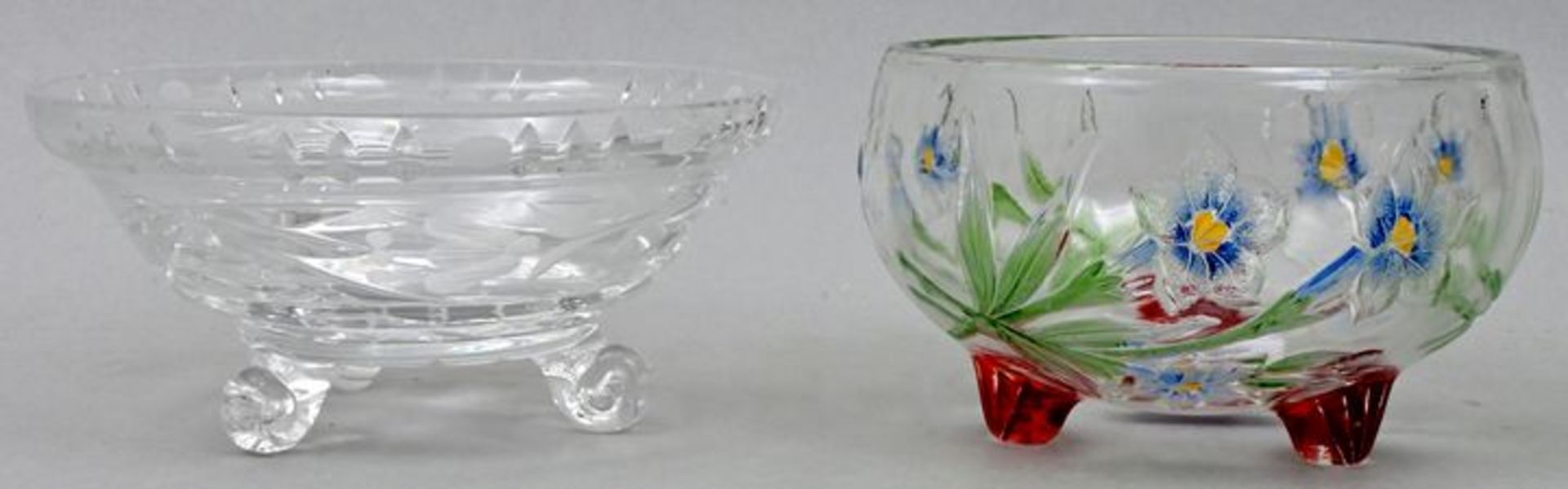 Zwei Glasschalen/ two glass bowls
