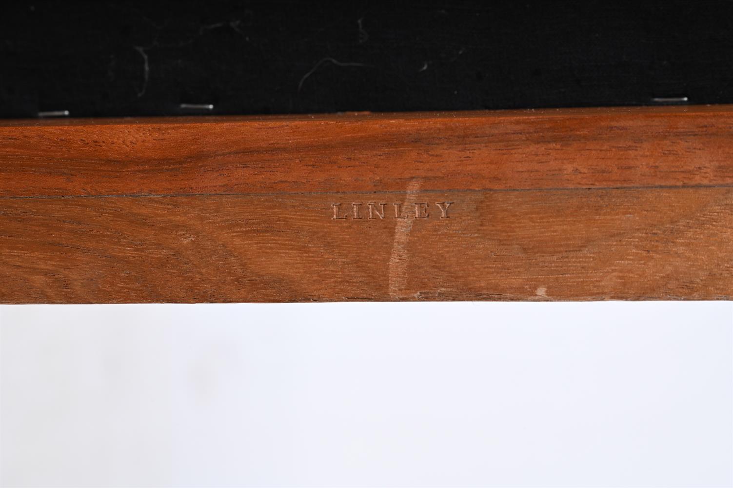 DAVID LINLEY, A WALNUT AND EBONY 'SCROLL BENCH' - Image 2 of 2