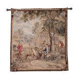 A TAPESTRY WALL HANGING IN 17TH CENTURY TASTE