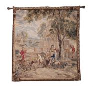 A TAPESTRY WALL HANGING IN 17TH CENTURY TASTE