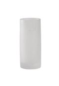 ANN ROBINSON ONZM (NEW ZELAND, B. 1944), A FROSTED GLASS CYLINDRICAL TAPERED VASE
