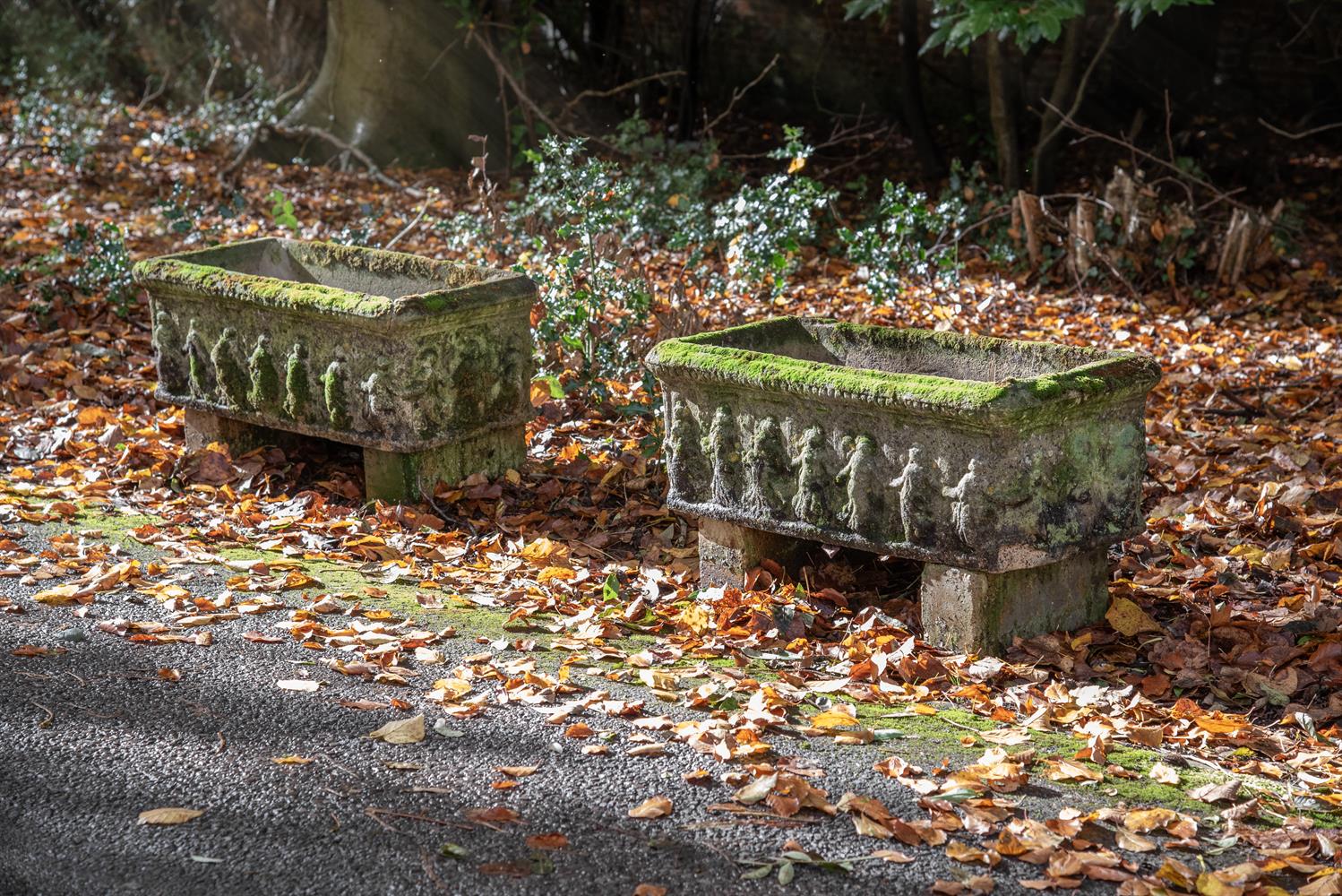 TWO STONE COMPOSITION PLANTERS