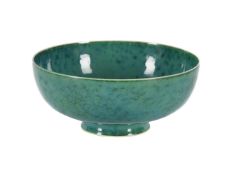 A RUSKIN POTTERY LOW-FIRED BOWL