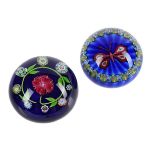 TWO PERTHSHIRE LIMITED EDITION PAPERWEIGHTS